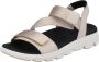 Rieker Beige Platte Sandalen voor Dames Beige Dames - Thumbnail 3