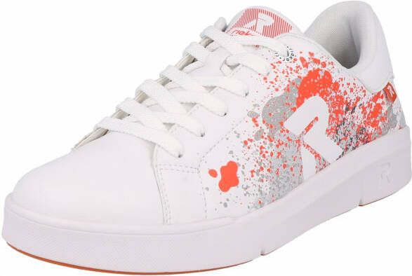 Rieker Sneakers Wit Synthetisch 111283 Dames Kunstleer - Schoenen.nl