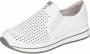 Rieker Witte Leren Sneakers voor Dames White Dames - Thumbnail 2