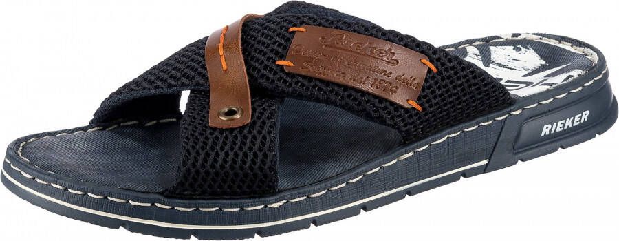 Rieker Slippers zomerschoen slippers badschoen met contrastdetails - Foto 7