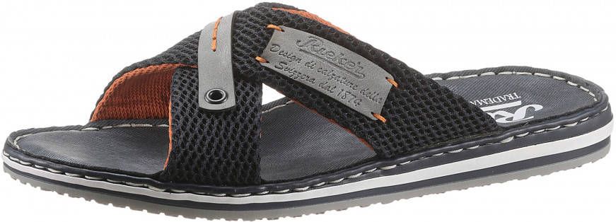 Rieker Grigio Casual Flat Slippers Blauw Heren