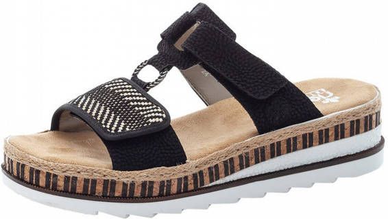 Rieker -Dames zwart slippers \u0026 muiltjes maat 36 - Schoenen.nl