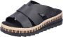 Rieker Slippers sleehak zomerschoen slippers met jute omlijsting - Thumbnail 3