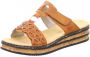 Rieker Heren Cognac Synthetische Slipper Bruin Heren - Thumbnail 6