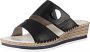 Rieker slippers met sierknoop - Thumbnail 2