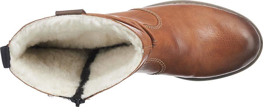 Rieker Winterlaarzen winterankle boots blokhak warme voering geraffte slouchy schacht - Foto 5