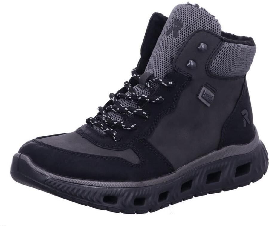 Rieker Slip-on sneakers instaplaarzen enkellaars high top sneaker in vegan uitvoering - Foto 11