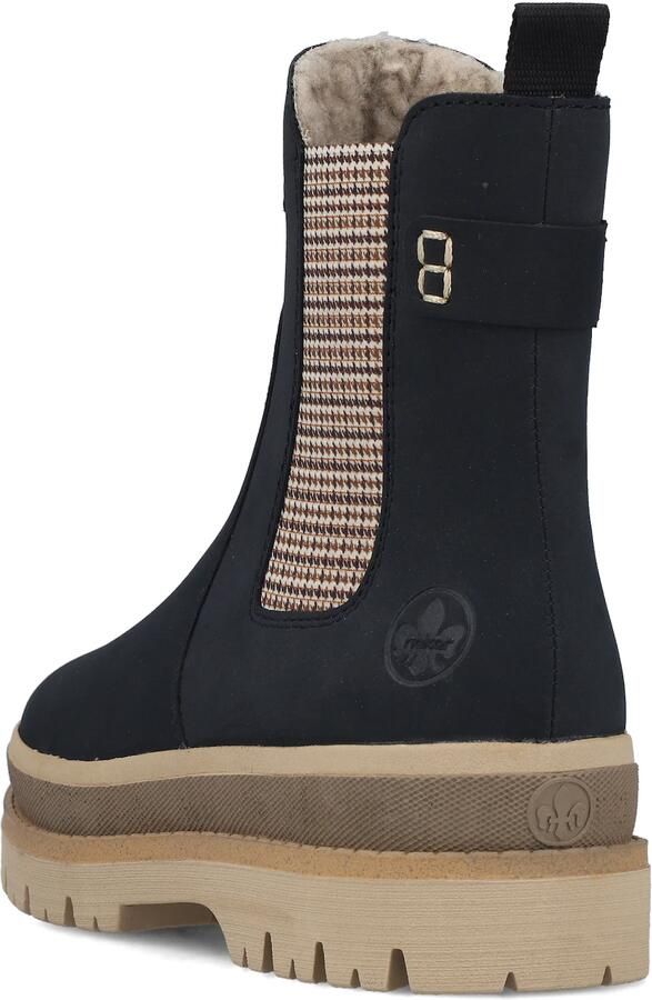 Rieker Chelsea boots crème navy bruin roestrood - Foto 4
