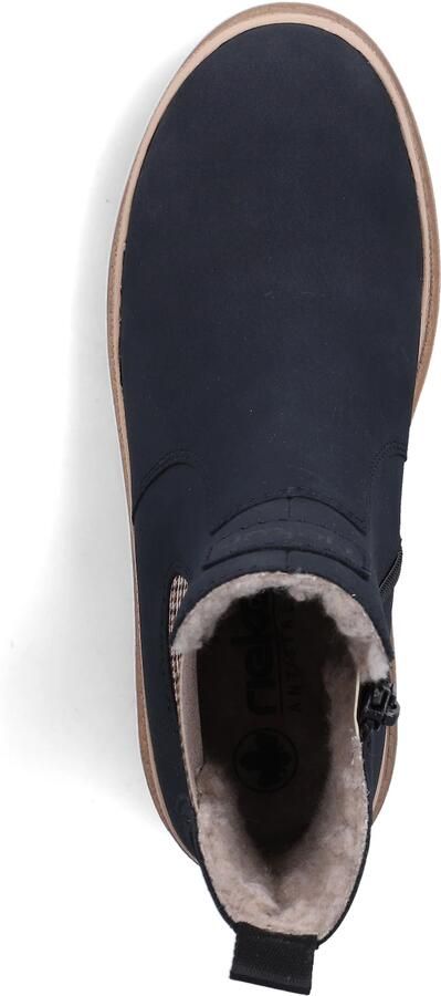 Rieker Chelsea boots crème navy bruin roestrood - Foto 5