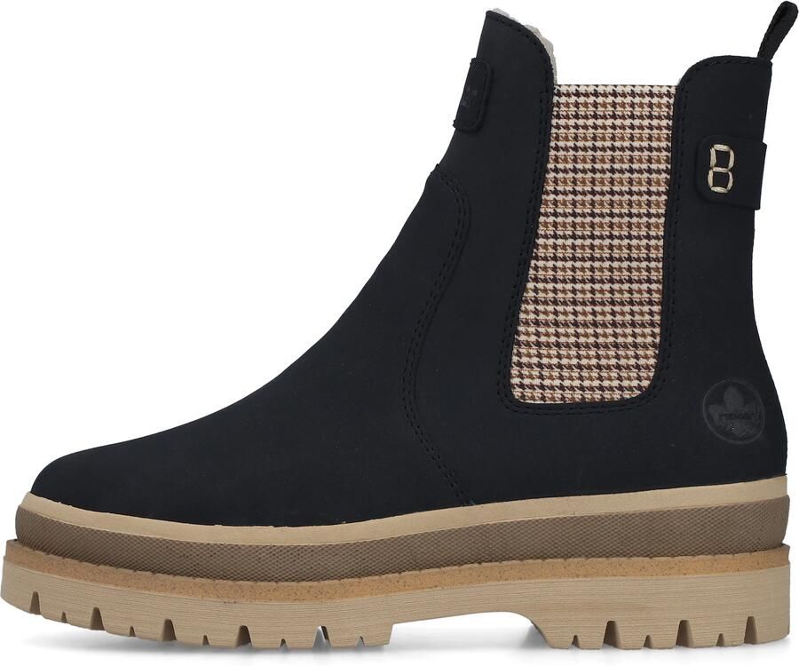 Rieker Chelsea boots crème navy bruin roestrood - Foto 6