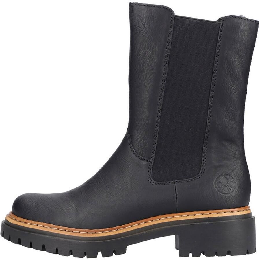 Rieker Enkellaarsjes Plat Enkellaarsjes Plat Zwart - Foto 8