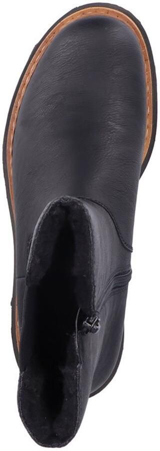 Rieker Enkellaarsjes Plat Enkellaarsjes Plat Zwart - Foto 7