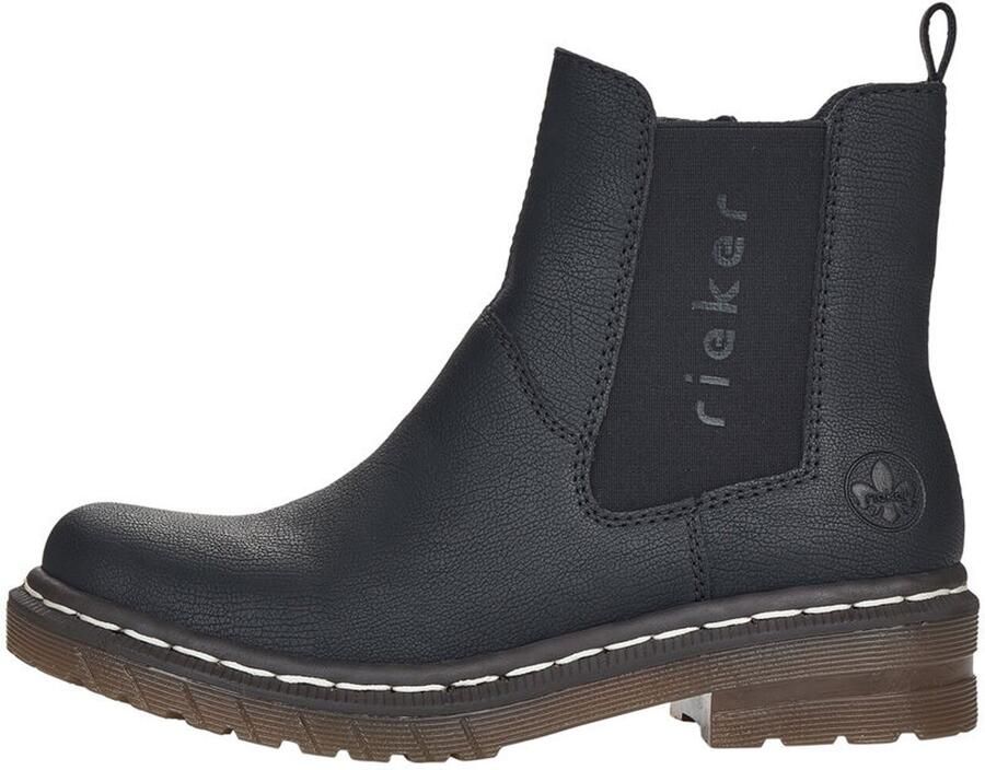 Rieker Chelsea-boots met logo-opschrift aan de stretchinzet - Foto 4