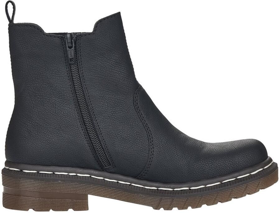 Rieker Chelsea-boots met logo-opschrift aan de stretchinzet