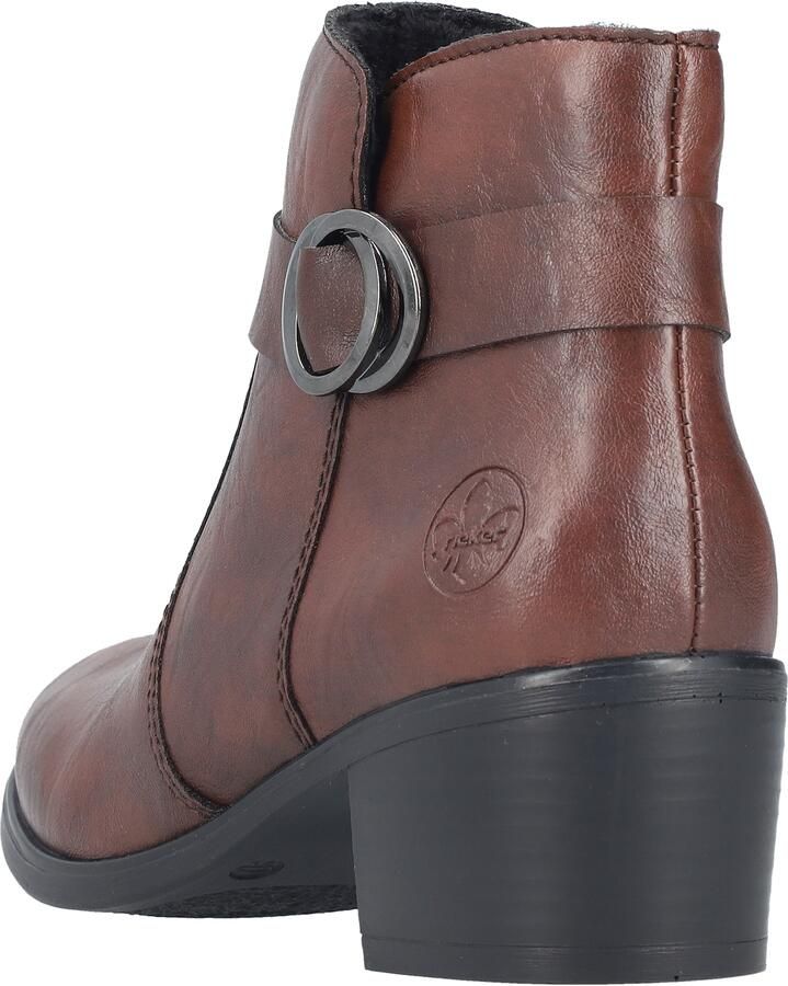 Rieker art 73975-25 enkellaars cognac met rits - Foto 10
