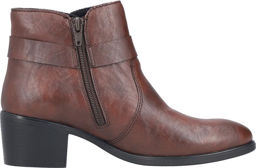 Rieker art 73975-25 enkellaars cognac met rits - Foto 11