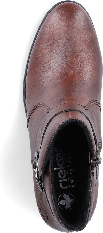 Rieker art 73975-25 enkellaars cognac met rits - Foto 13