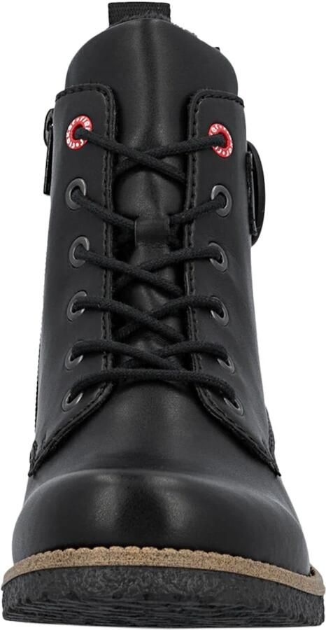 Rieker Veterlaarsjes Veterboots enkellaarsjes blokhak met decoratieve siergesp - Foto 3