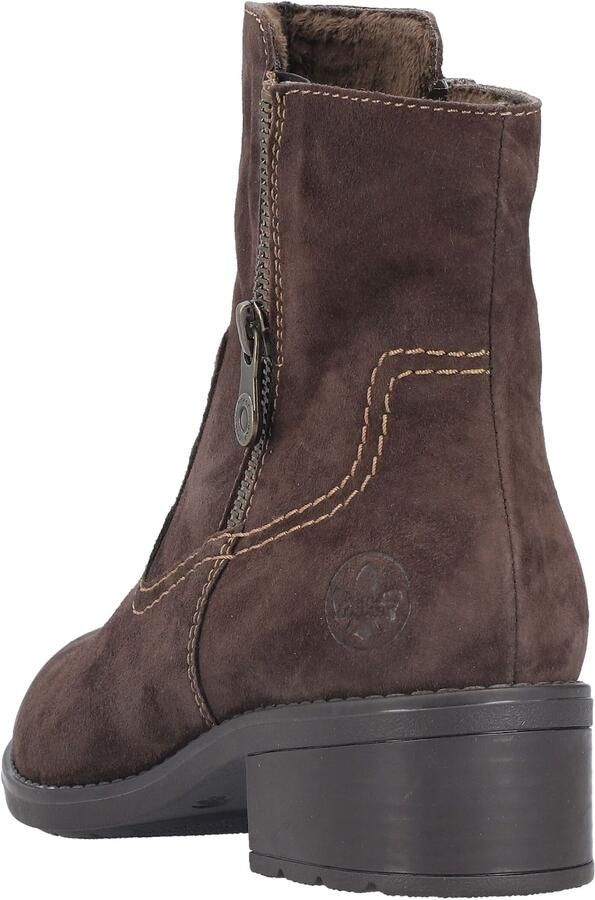 Rieker Enkellaarsjes chocoladebruin - Foto 5