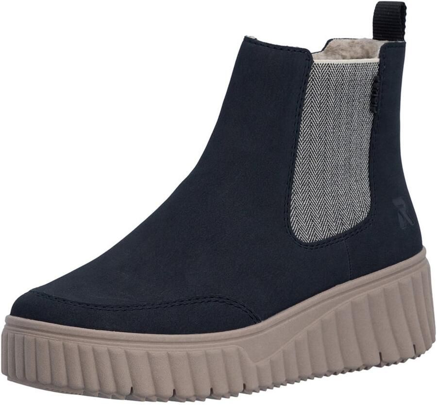 Rieker Hoge veterschoenen veterschoen casual laarzen met rits aan de buitenkant - Foto 2