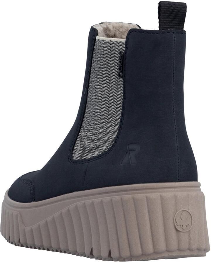Rieker Hoge veterschoenen veterschoen casual laarzen met rits aan de buitenkant - Foto 3