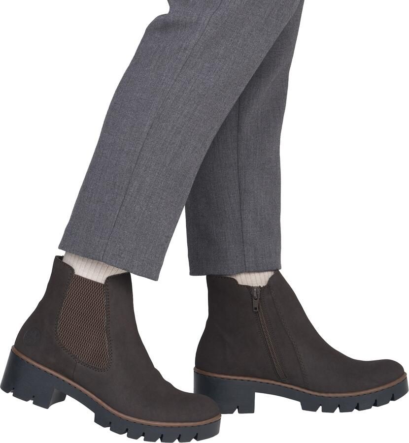Rieker Chelsea boots 'HWK' bruin donkerbruin - Foto 4