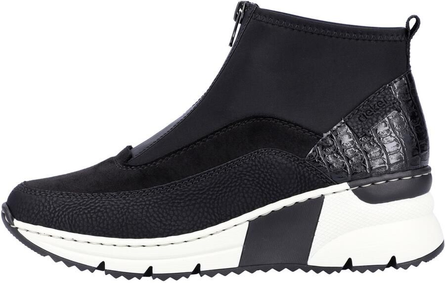 Rieker Boots zonder sluiting Enkellaarsjes high top sneakers met ritssluiting aan de voorkant - Foto 7