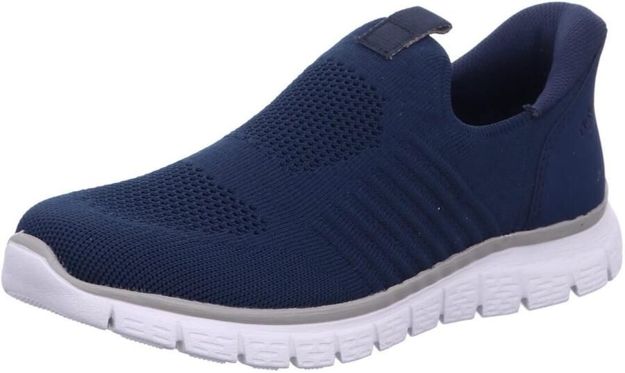 Rieker Slip-on sneakers Instapper vrijetijdsslipper halfhoge schoen met gevoerde hiel