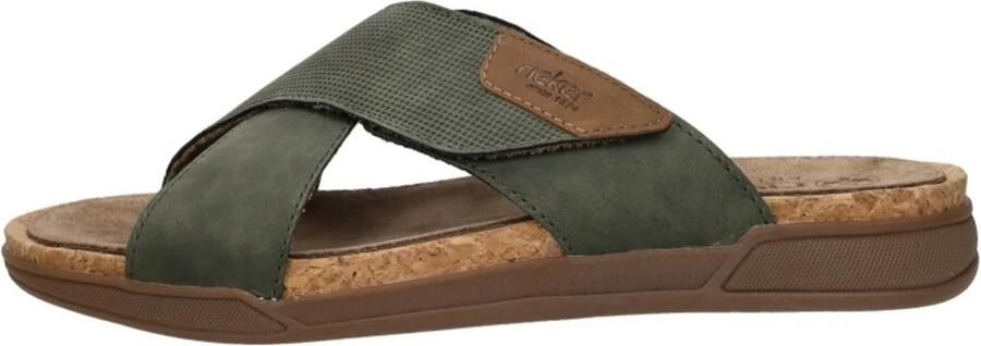 Rieker 27070-54 heren slippers groen