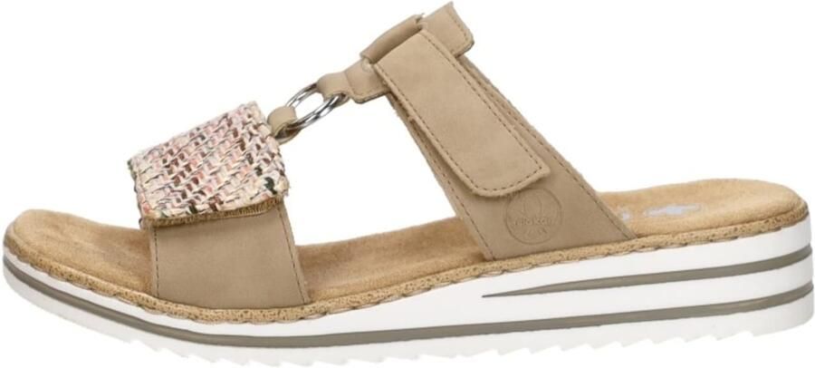Rieker -Dames beige donker slippers & muiltjes - Foto 11