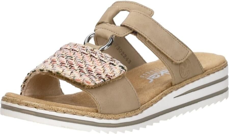 Rieker -Dames beige donker slippers & muiltjes - Foto 12