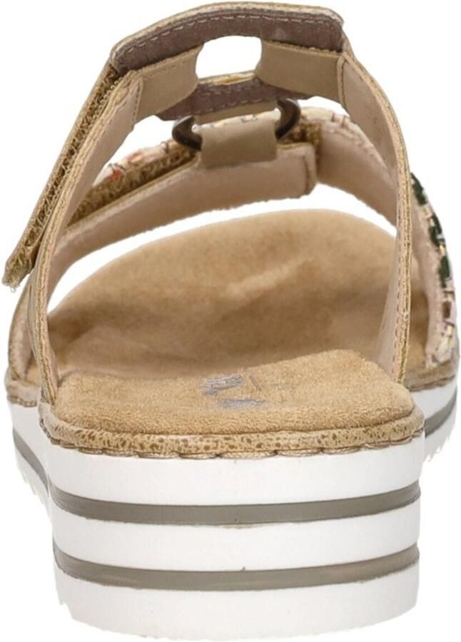 Rieker -Dames beige donker slippers & muiltjes - Foto 4