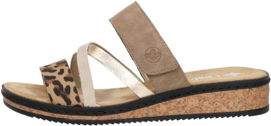 Rieker Slipper V3652-62 Beige Combi Zacht Voetbed - Foto 6