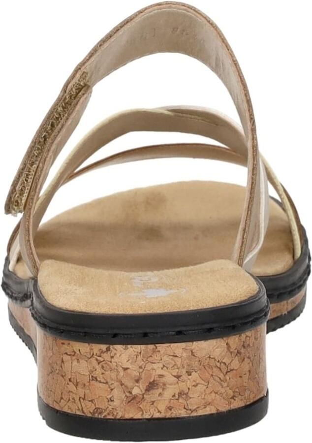 Rieker Slipper V3652-62 Beige Combi Zacht Voetbed - Foto 4