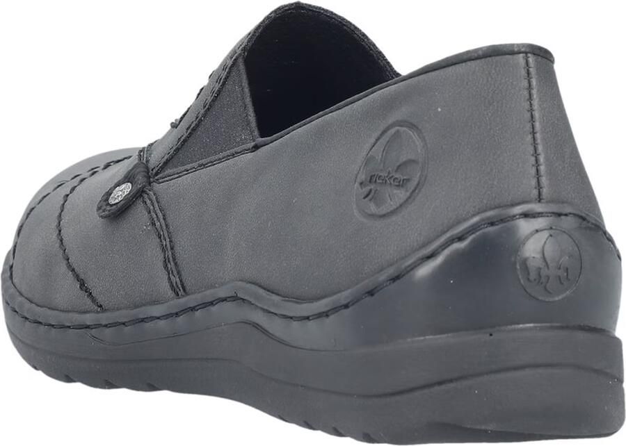 Rieker Dames Loafer Comfort Extra Breed 48961-45 Grey - Foto 5