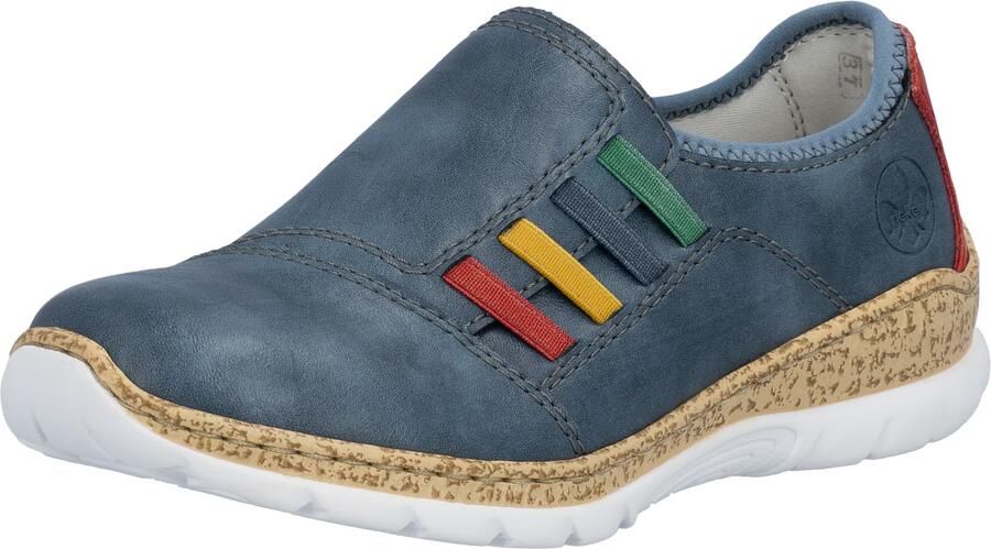 Rieker Slip-on sneakers instapschoen lage schoen vrijetijdsschoen met zachte schacht - Foto 2