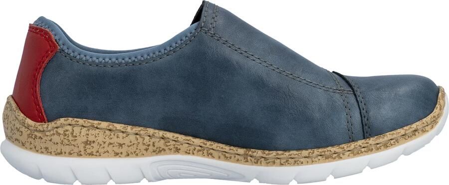 Rieker Slip-on sneakers instapschoen lage schoen vrijetijdsschoen met zachte schacht - Foto 6