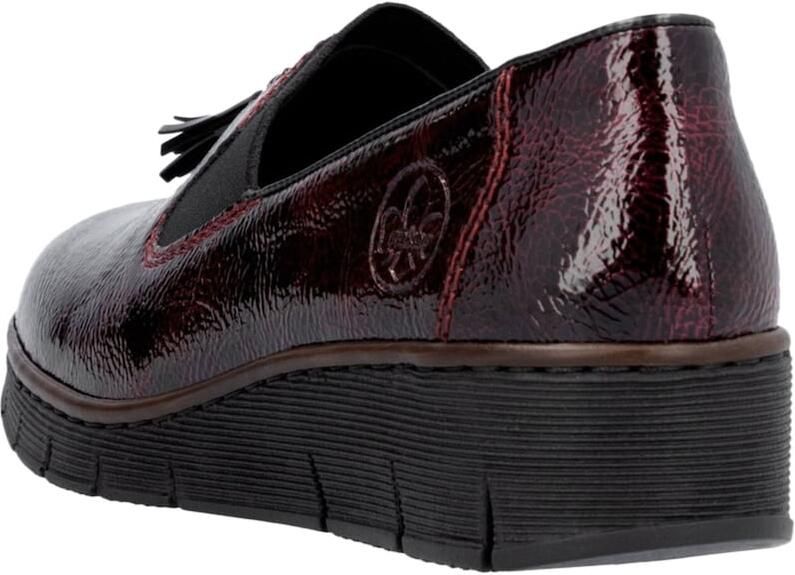 Rieker Instappers 'Softlack-Slipper' rood - Foto 5