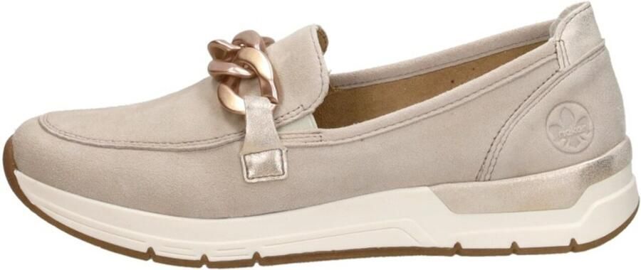 Rieker 58944-60 dames instappers sportief beige - Foto 8