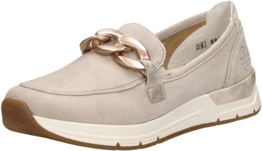 Rieker 58944-60 dames instappers sportief beige - Foto 3