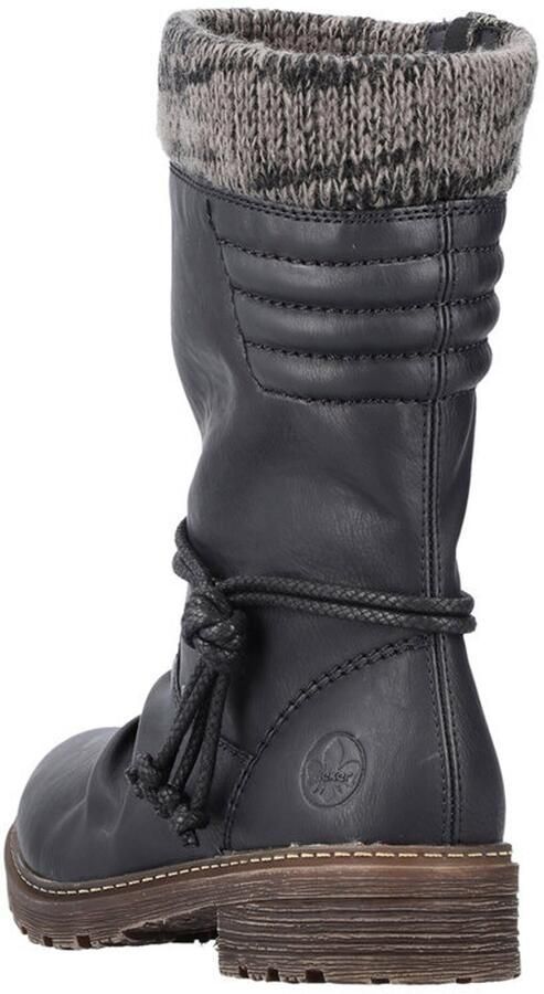 Rieker Winterlaarzen hakken tex-membraan met gebreide schaprand - Foto 4