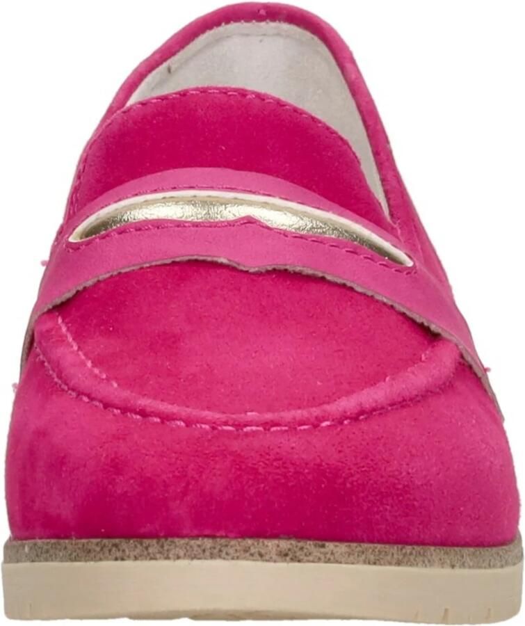 Rieker Fuchsia Suède Loafer met Leren Voetbed Pink Dames - Foto 4