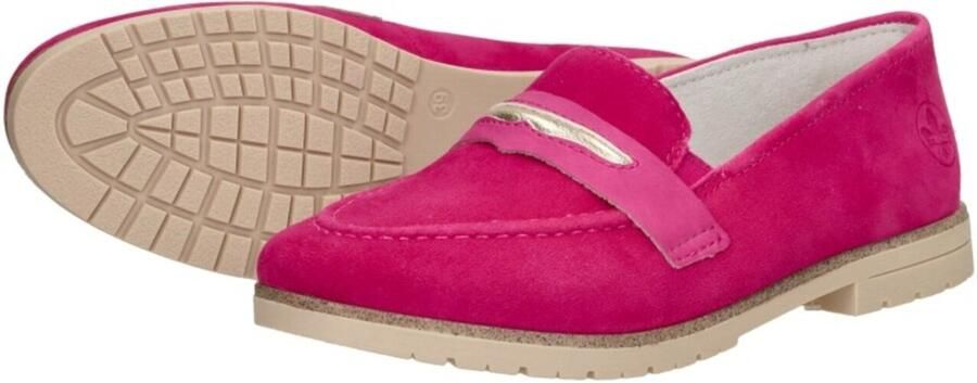 Rieker Fuchsia Suède Loafer met Leren Voetbed Pink Dames - Foto 10