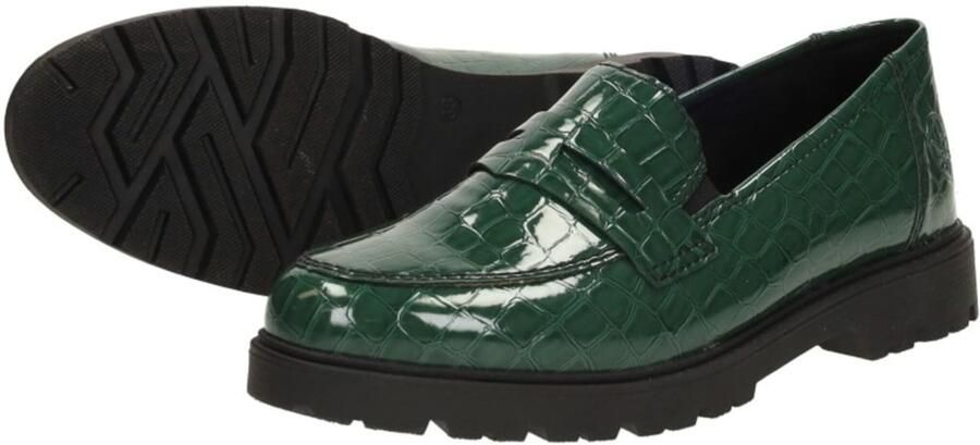 Rieker Groene Animal Print Loafer Instapper Green Dames - Foto 6