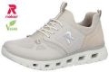 Rieker Dames Slippers Sneaker Vegan MemoSoft Elastisch M6078-60 Beige - Beige