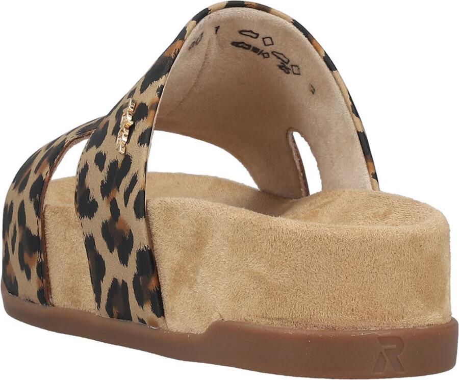 Rieker Muiltjes beige bruin zwart - Foto 3
