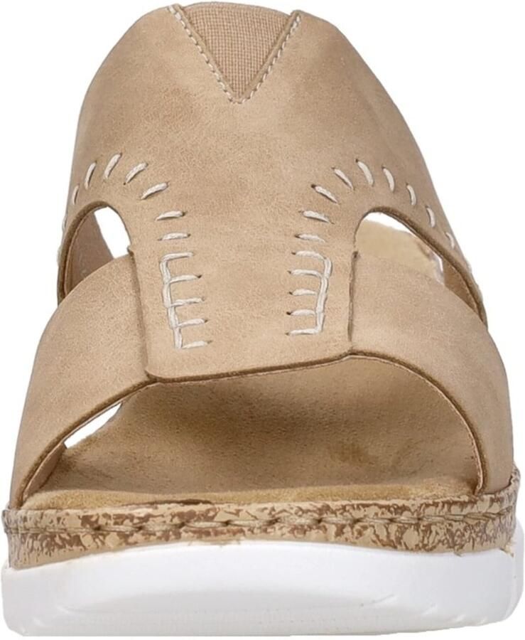 Rieker Muiltjes 'Open Teen' camel - Foto 4