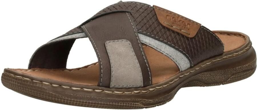 Rieker Lichtgewicht Bruine Slipper met Zacht Voetbed Brown Heren - Foto 2
