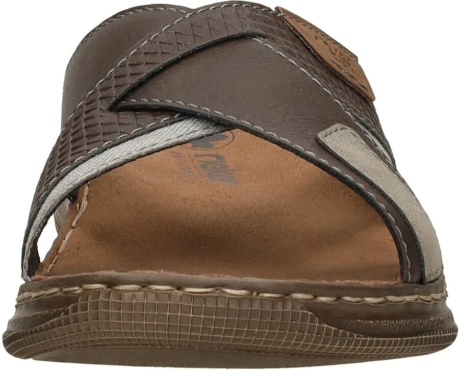 Rieker Lichtgewicht Bruine Slipper met Zacht Voetbed Brown Heren - Foto 3