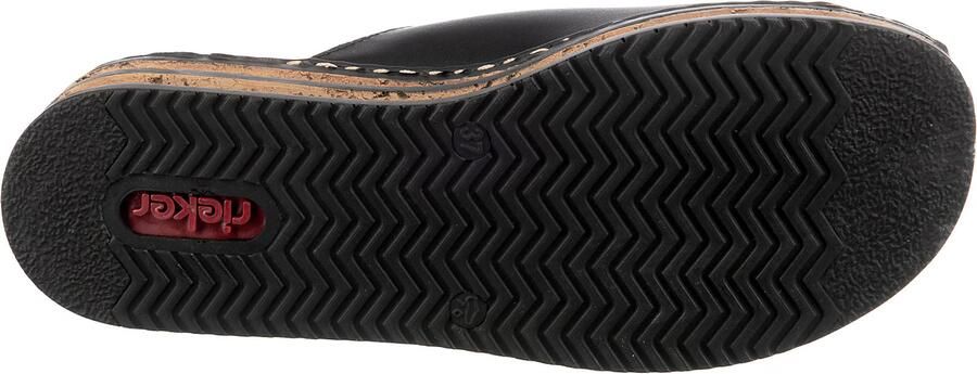 Rieker Slippers plateau zomerschoen pantoffels in klassieke look - Foto 9